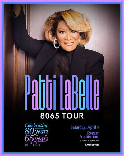 Patti LaBelle live tour poster 2026